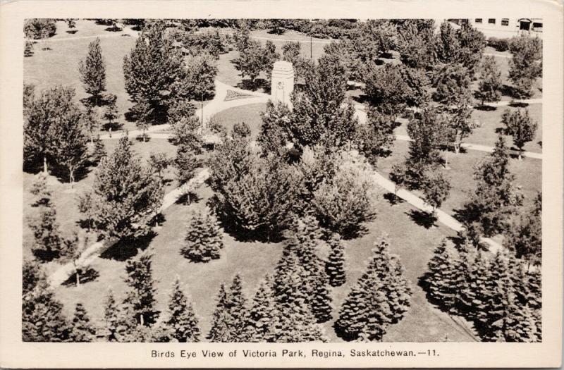 Victoria Park Regina SK Sask Birdseye Unused Postcard D75