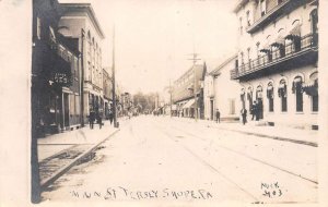 Jersey Shore Pennsylvania Main Street Real Photo Vintage Postcard AA69114