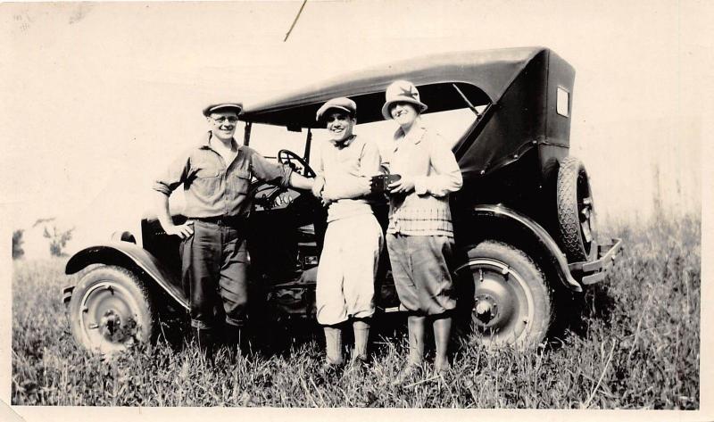 D81/ Early Automobile Car RPPC Non-Postcard Photograph People 7