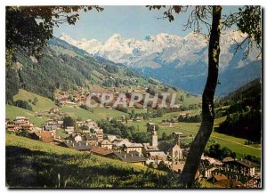 Modern Postcard Le Grand Bornand Haute Savoie General view and Aravis