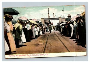 Vintage 1909 Postcard Entrance to Boats to Santa Catalina Island California