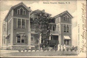 Batavia New York NY Hospital c1905 Postcard