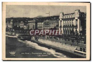 Postcard Old Nice's Promenade des Anglais Hotels