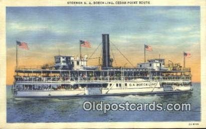 Steamer GA Boeckling Cedar Point Steam Ship Unused 