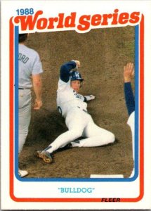 1989 Score Baseball Card '88 World Series Orel Hershiser sk20893