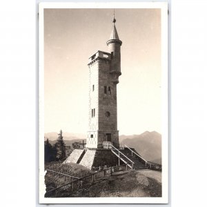 Postcard of Bürgerturm Tower Germany 1932 Architecture RPPC Real Photo