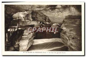Old Postcard The Padirac Lot Lac des Grands Gours