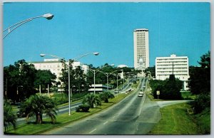 Vtg Tallahassee Florida FL Capital City Street View 1970s Chrome Postcard