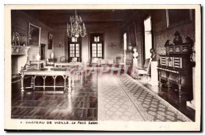 Old Postcard Chateau de Vizille Petit Salon