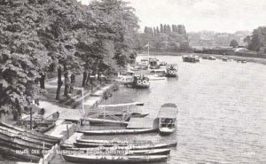 River Dee Suspension Bridge Chester 1930s Postcard EX