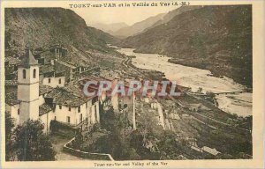 Old Postcard Touet on Var and the Vallee du Var (A M)