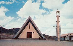 Cerro De Pasco Peru Modern Church Street View Vintage Postcard K65384