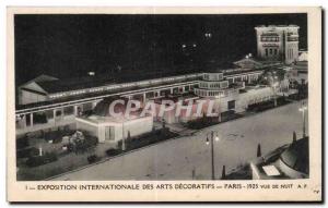 Old Postcard International Arts Decoratifs Exhibition 1925 Paris Night View