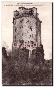 Old Postcard Elven (Morbihan) La Grosse Tour Fortress of Largoët constraite