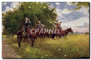 Old Postcard Army Dragons