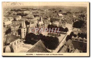 Old Postcard Nevers Perspective On The Ducal Palace