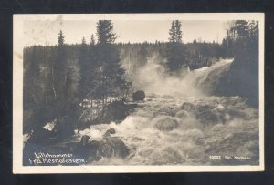 RPPC LILLEHAMMER NORGE NORWAY FRA MESNAFOSSENE 1932 REAL PHOTO POSTCARD