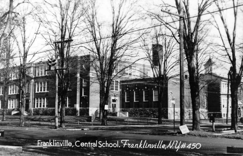 Franklinville New York Central School Real Photo Antique Postcard K53047