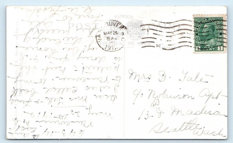 VANCOUVER High School B.C. CANADA Postcard