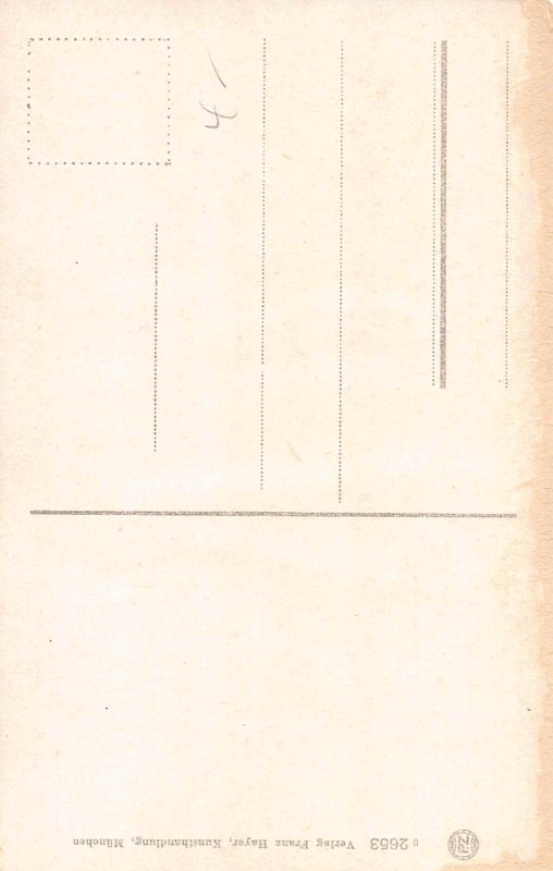 Germany Partenkirchen gegen Dreitorspitze vintage postcard