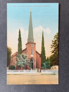 Catholic Church San Bernardino CA Litho Postcard H1160081832