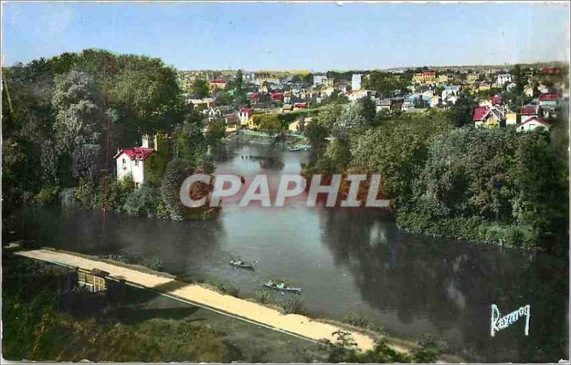 Old Postcard Images of France Nogent sur Marne Seine general view on the smal...