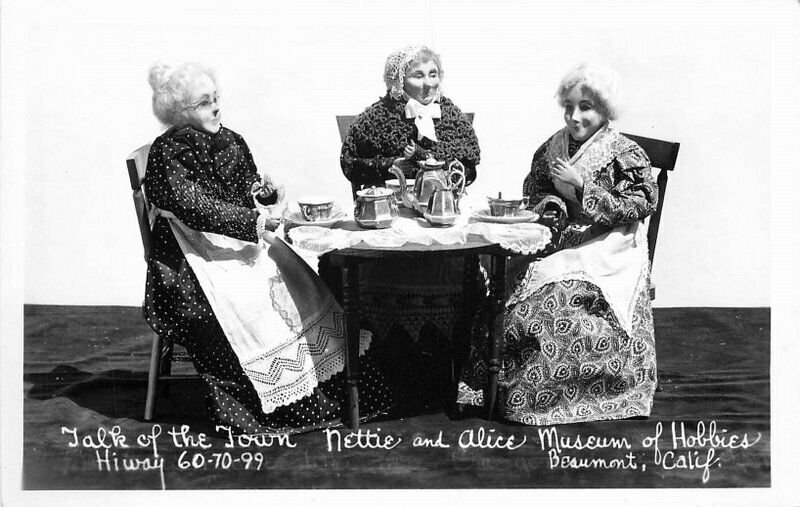 Beaumont California Dolls Talk of Town Museum Hobbies RPPC Photo Postcard 11097