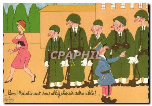 Postcard Modern Humor Army Soldiers