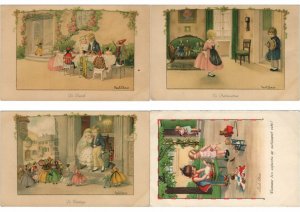 PAULI EBNER CHILDREN ARTIST SIGNED 100 VINTAGE POSTCARDS (L3450)