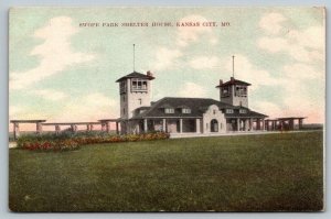 Swope Park  Shelter House  Kansas City  Missouri   Postcard  c1915