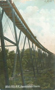 White Mountains New Hampshire NH Frankenstein Trestle 1907 Postcard Used