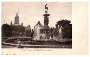 Connecticut Hartford  ,   Corning Fountain and Capitol