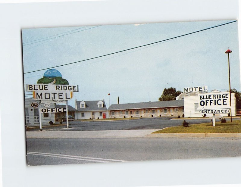 Postcard Blue Ridge Motel Front Royal Virginia USA