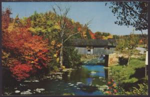 Covered Bridge,Johnson,VT Postcard