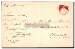 Old Postcard Fantasy Woman Easter