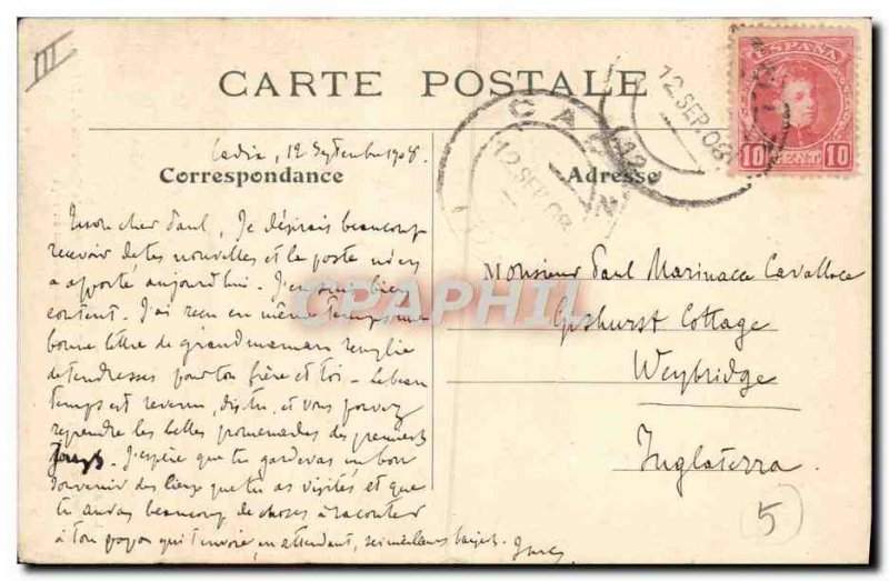 Old Postcard Paris astrological column of Catherine de Medicis
