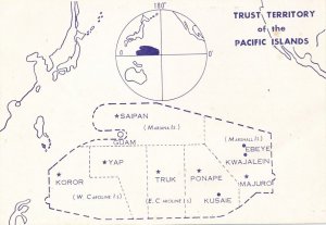 Trust Territory of the Pacific Map - Marianas Yap Palau Truk Ponape