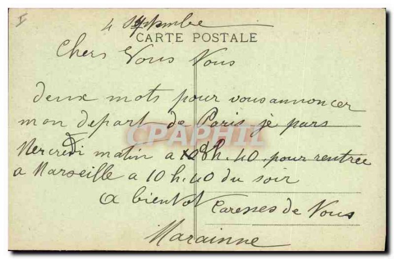 Postcard Converted Paris VII panoramic view of the Champ de Mars Eiffel Tower