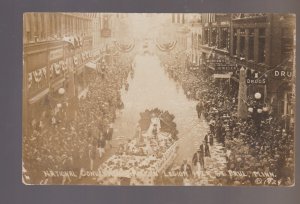 St. Paul MINNESOTA RPPC 1924 PARADE Soldiers AMERICAN LEGION U.S. Army #2 MN