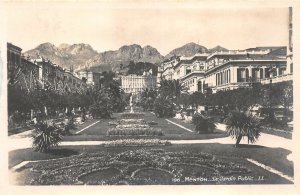 Lot301 le jardin public  menton  france real photo