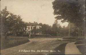 North Granby CT GO BeacH Residence c1915 Real Photo Postcard