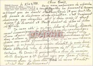 Postcard Modern Chalais (Charente) Inner Court of the Castle Arms of the Lord...