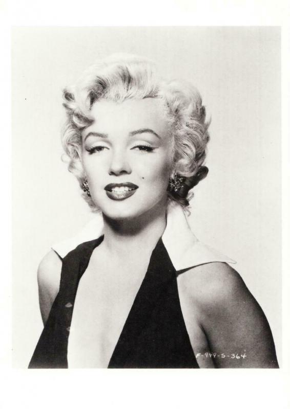 Marilyn Monroe in Low Cut Dress with Collar Modern Postcard #2 | Topics ...