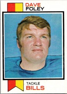 1973 Topps Football Card Dave Foley Buffalo Bills sk2466