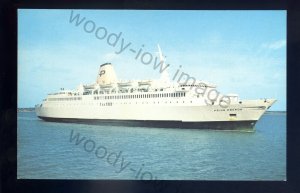 f2449 - Bremerhaven-Harwich Ferry - Prinz Oberon off Felixstowe - postcard