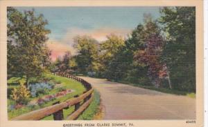 Pennsylvania Greetings From Clarks Summit 1948