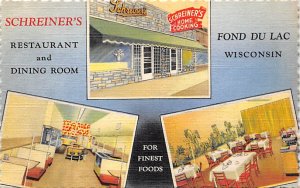 Screiner's Restaurant And Dining room Fond Du Lac WI 