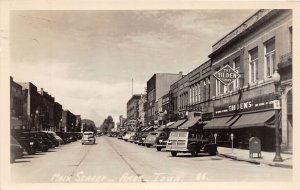 J69/ Ames Iowa RPPC Postcard c30s Main Street Stores 193