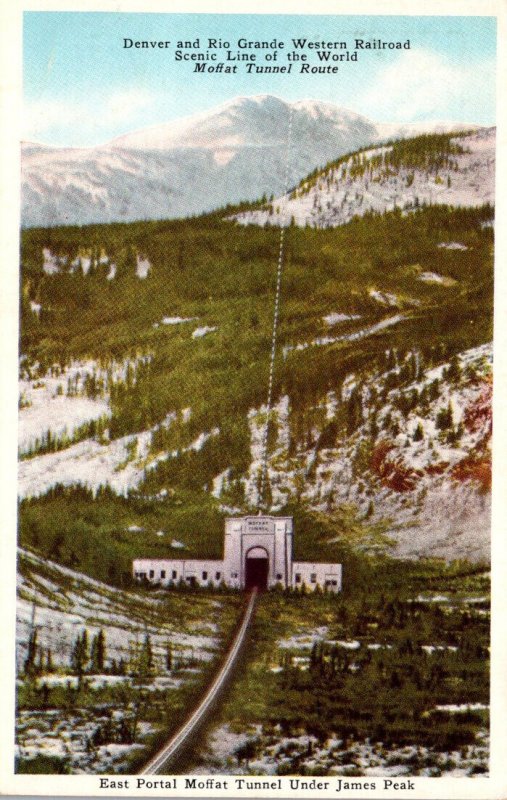 Colorado East Portal Moffat Tunnel Under James Peak Denver & Rio GRande Weste...