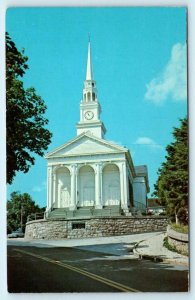 MYSTIC, Connecticut CT ~ Baptist Hill UNION BAPTIST CHURCH c1970s   Postcard